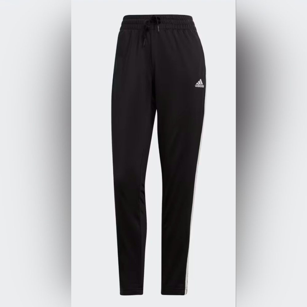 Adidas Essentials 3-Stripes Track Suit, Black/White, Size XL - Picture 3 of 7